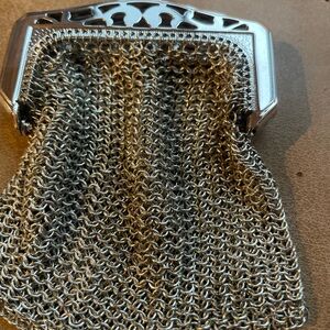 Silver Mesh Evening Bag